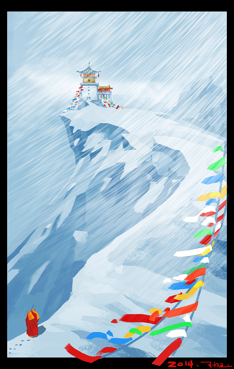 心中的西藏情节|插画|概念设定|odayuo - 原创作品 - 站酷 (zcool)