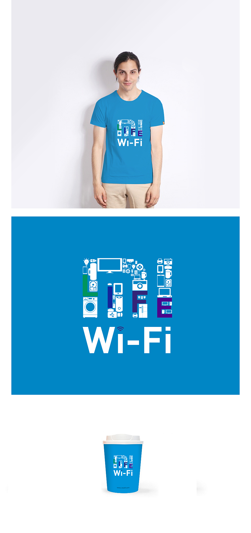 小米路由T恤设计图两张（图ZMjEyODcwODg=） - 图案 - 站酷设计师黎子田原创素材 - 站酷ZCOOL