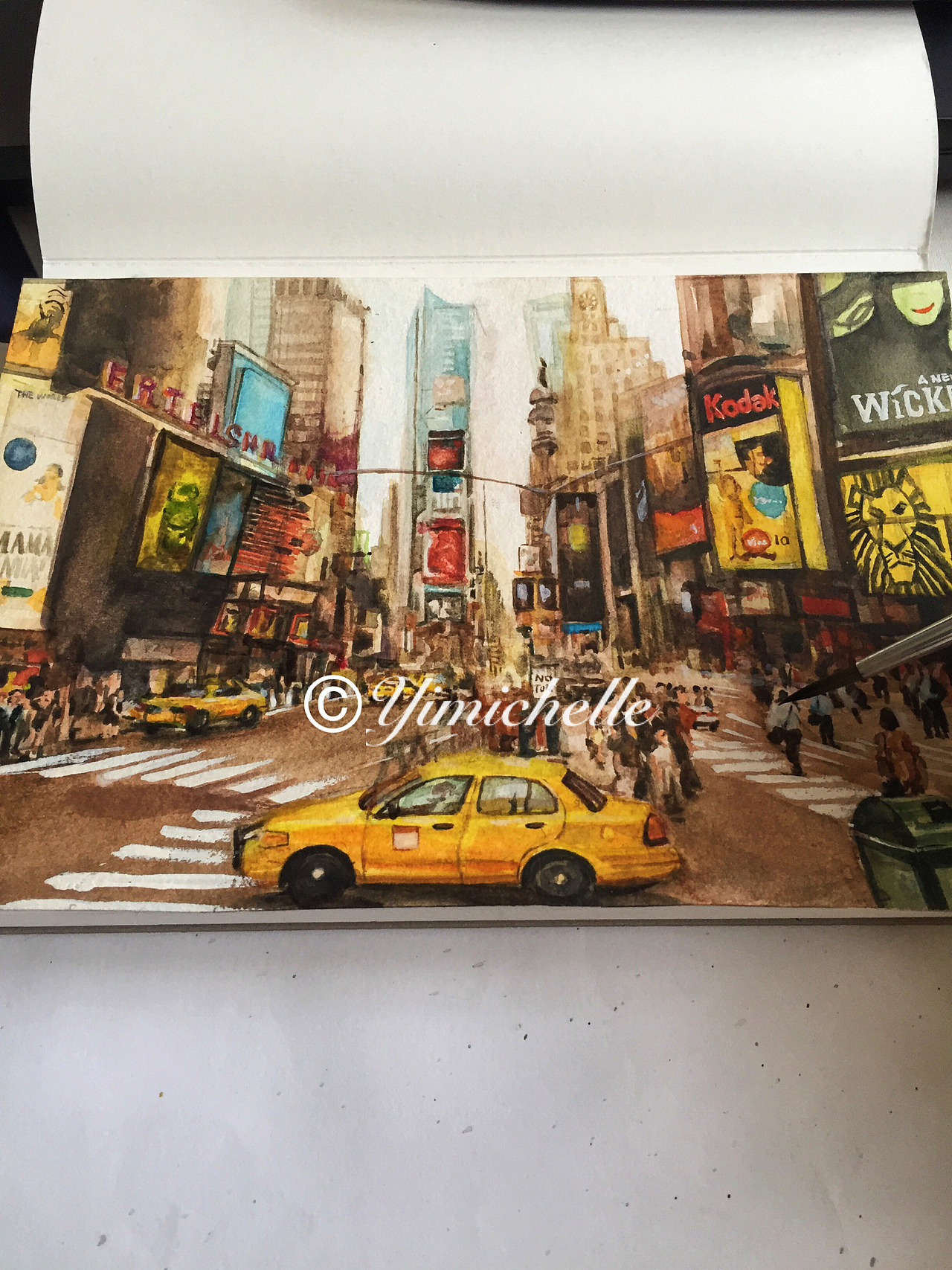 NYC，sketch（图ZNTcyMzk1MDA=） - 绘画 - 站酷设计师Ymm歪歪原创素材 - 站酷ZCOOL