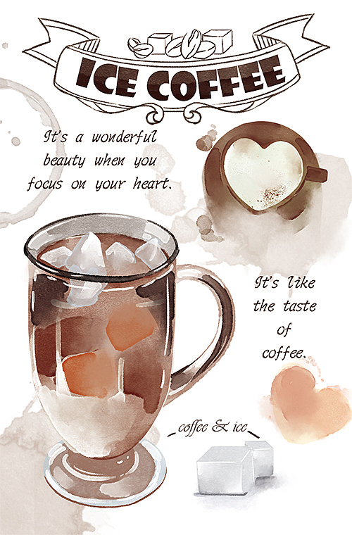 印象咖啡单主题插画（图ZMTMxNzg2OTUy） - 商业插画 - 站酷设计师三月临原创素材 - 站酷ZCOOL