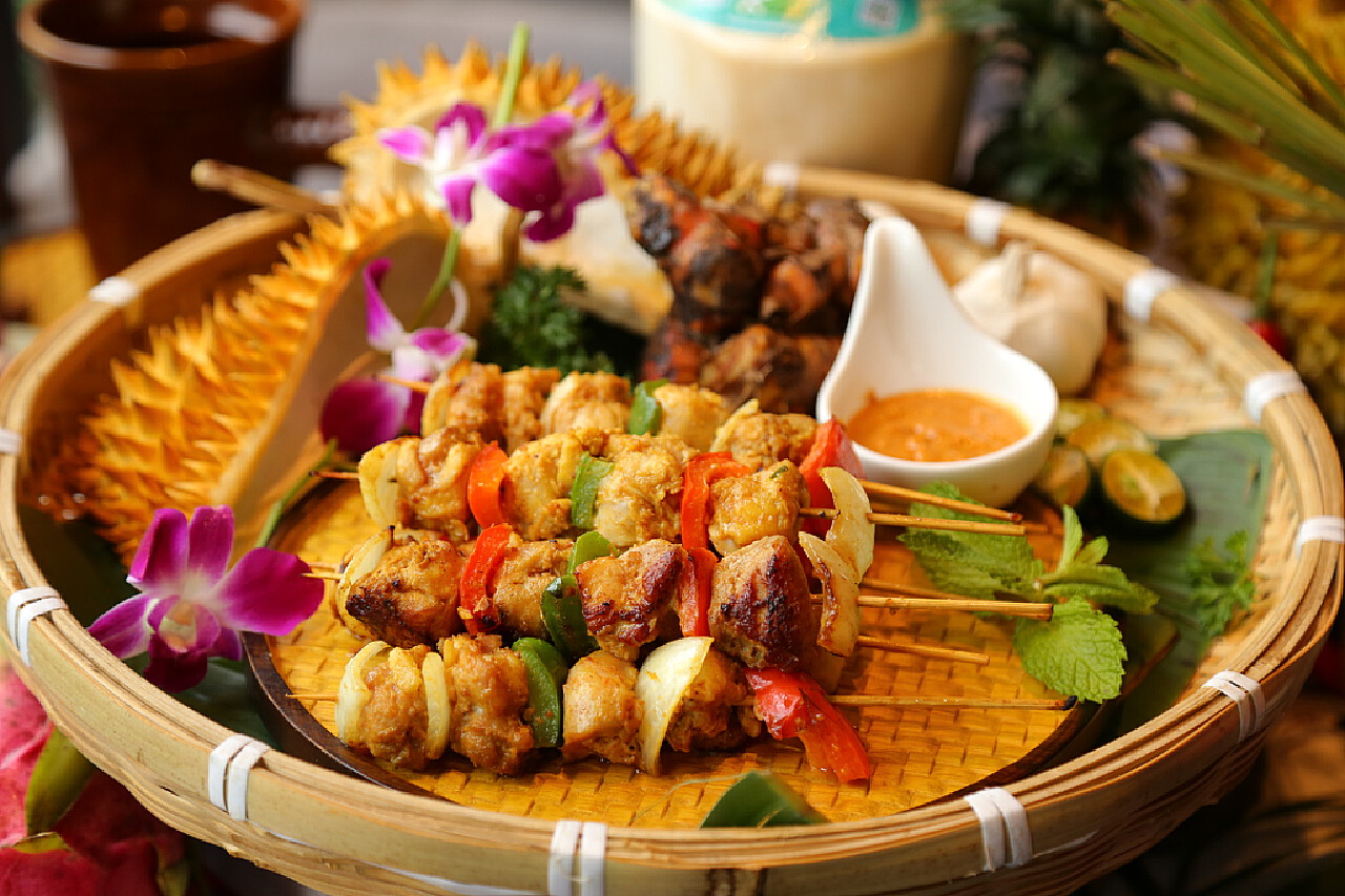 马来西亚最具特色的美食——蓝花饭 -6park.com