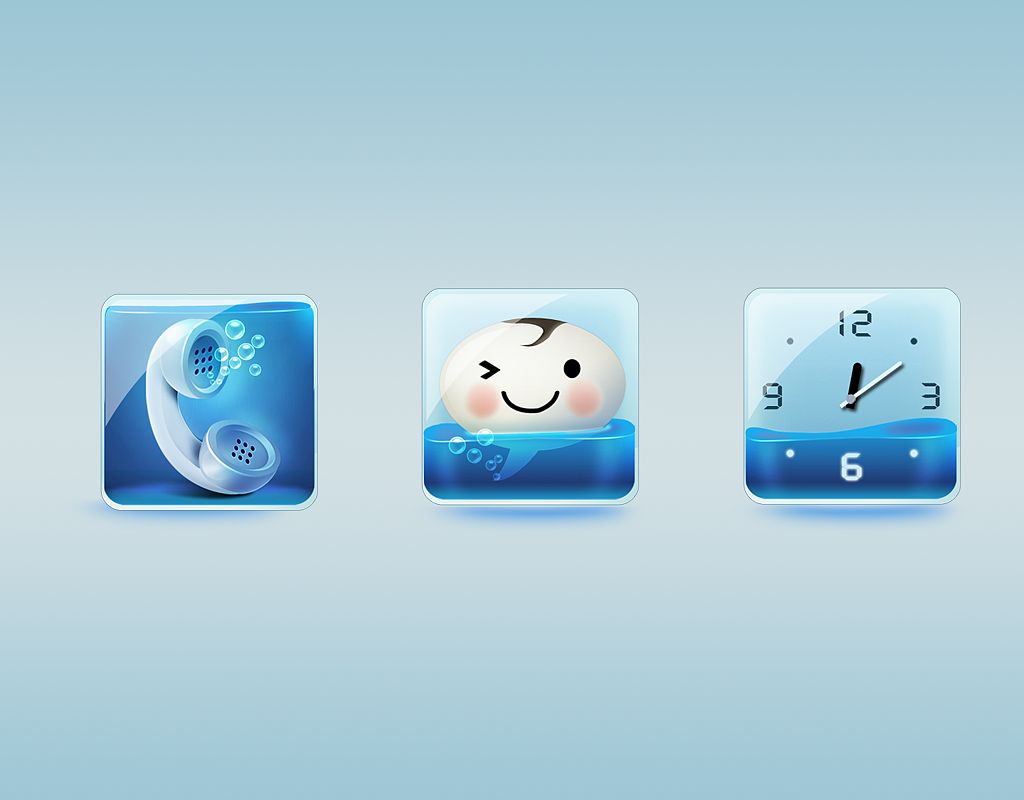 ICON-梦幻海洋（图ZMTAyMjc2NDg=） - 主题/皮肤 - 站酷设计师powerdandan0124原创素材 - 站酷ZCOOL
