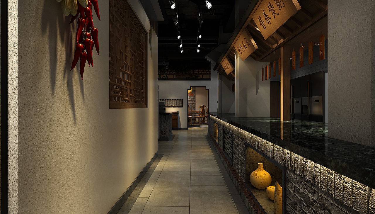 【三景装饰】有口福餐厅（图ZMTg4NTExMjA4） - 家装设计 - 站酷设计师sjzs原创素材 - 站酷ZCOOL