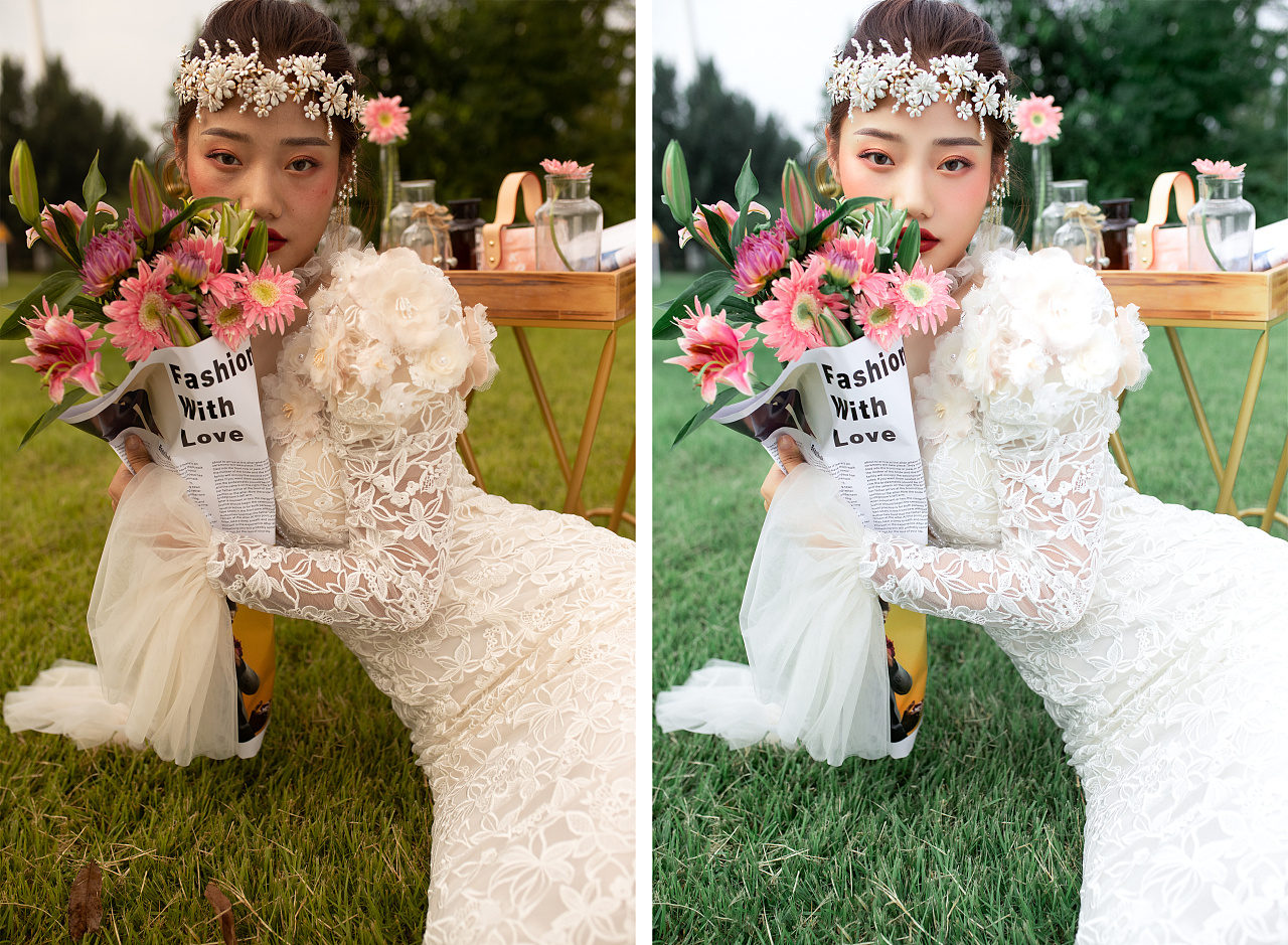 婚纱修图|摄影|人像摄影|七分糖的橙子 - 原创作品 - 站酷 (zcool)