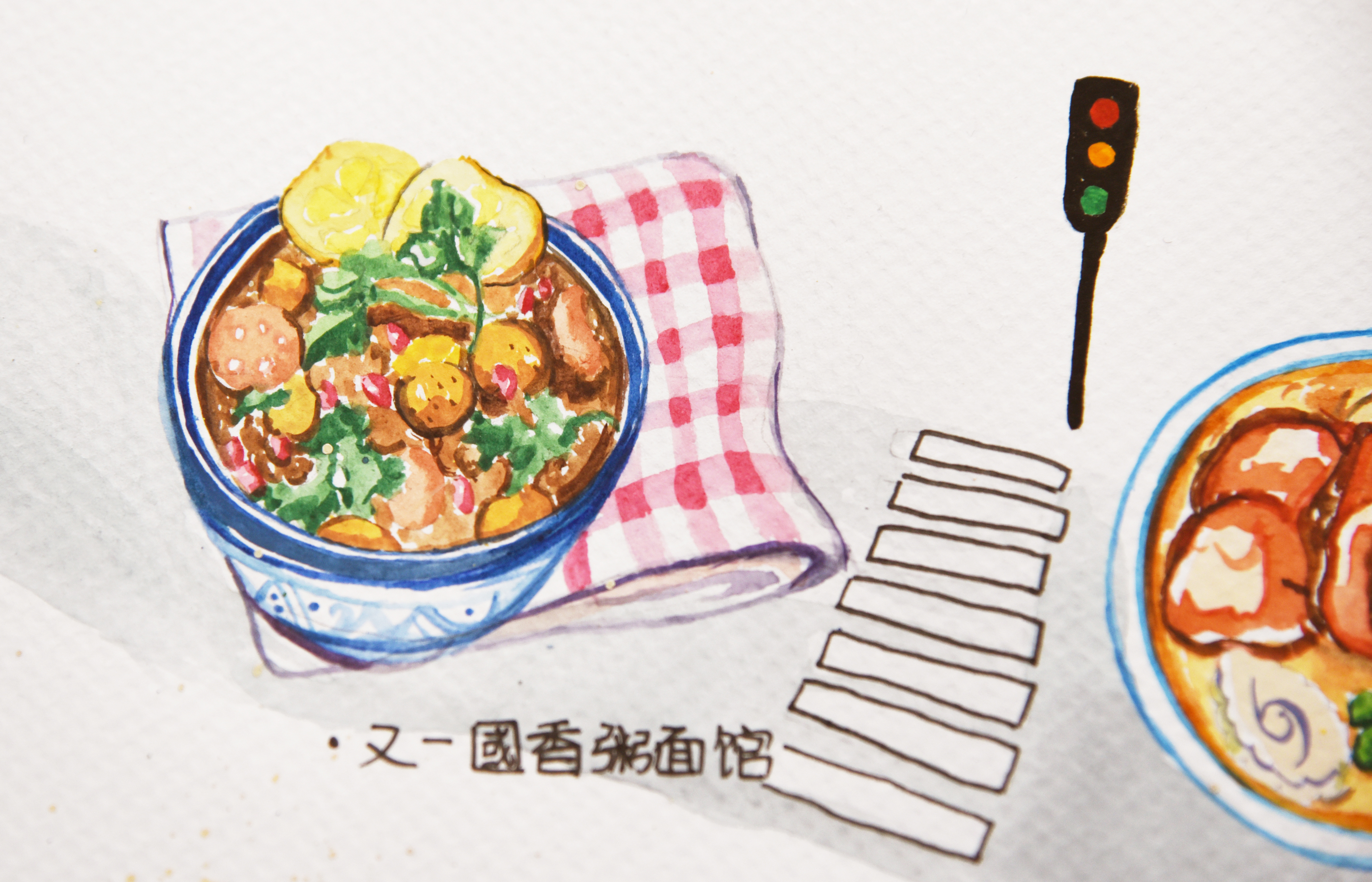 手绘台湾美食地图