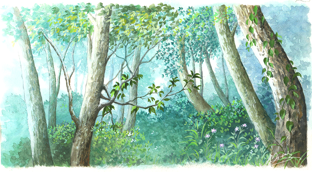 森林狂想曲美术作品图片