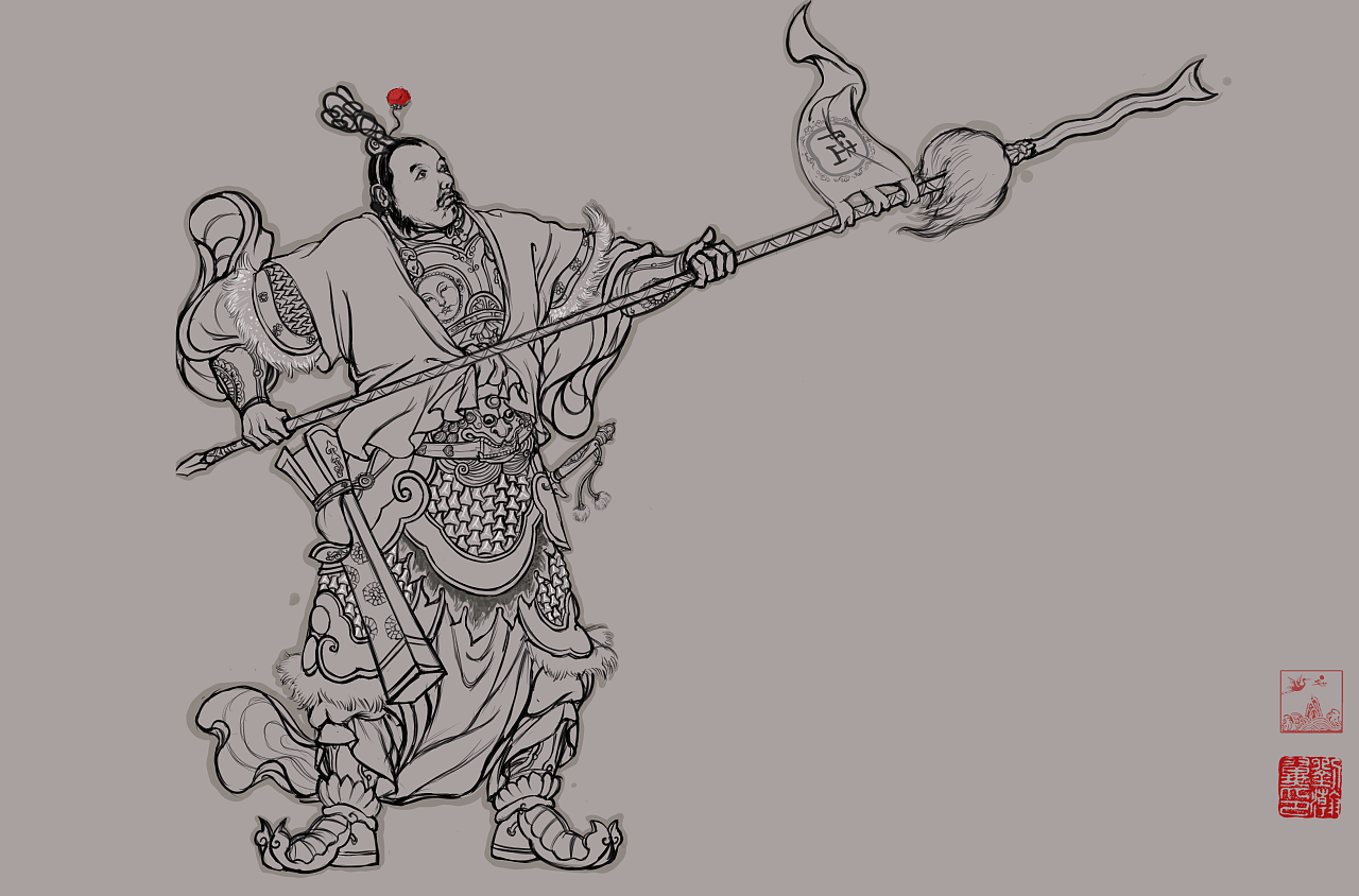 《残唐演义》风云人物际会|插画|绘本|中国传统武将绘本 - 原创作品