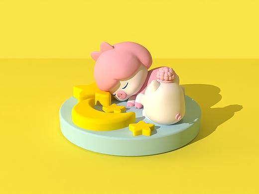 PIGGY SISTER 小猪妹妹（个人主页-ZNTUzMTc2OTY=） - IP形象 - 站酷设计师小兔力力和拉拉原创素材 - 站酷ZCOOL