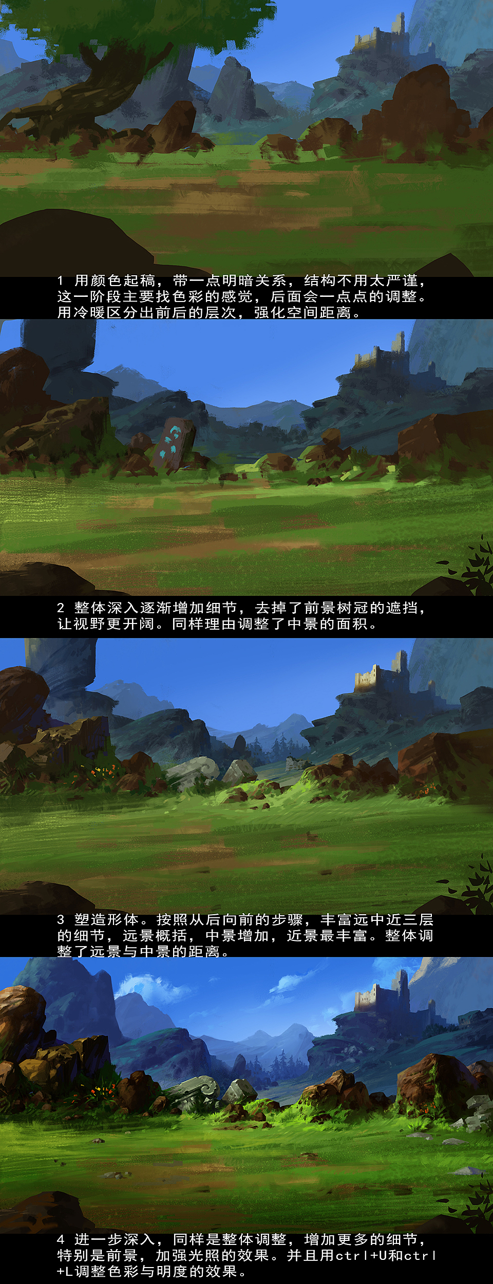 NWA主讲老师——Q版场景简易教程（图ZOTkxNDA5NDA=） - 创作习作 - 站酷设计师QueenStudios原创素材 - 站酷ZCOOL