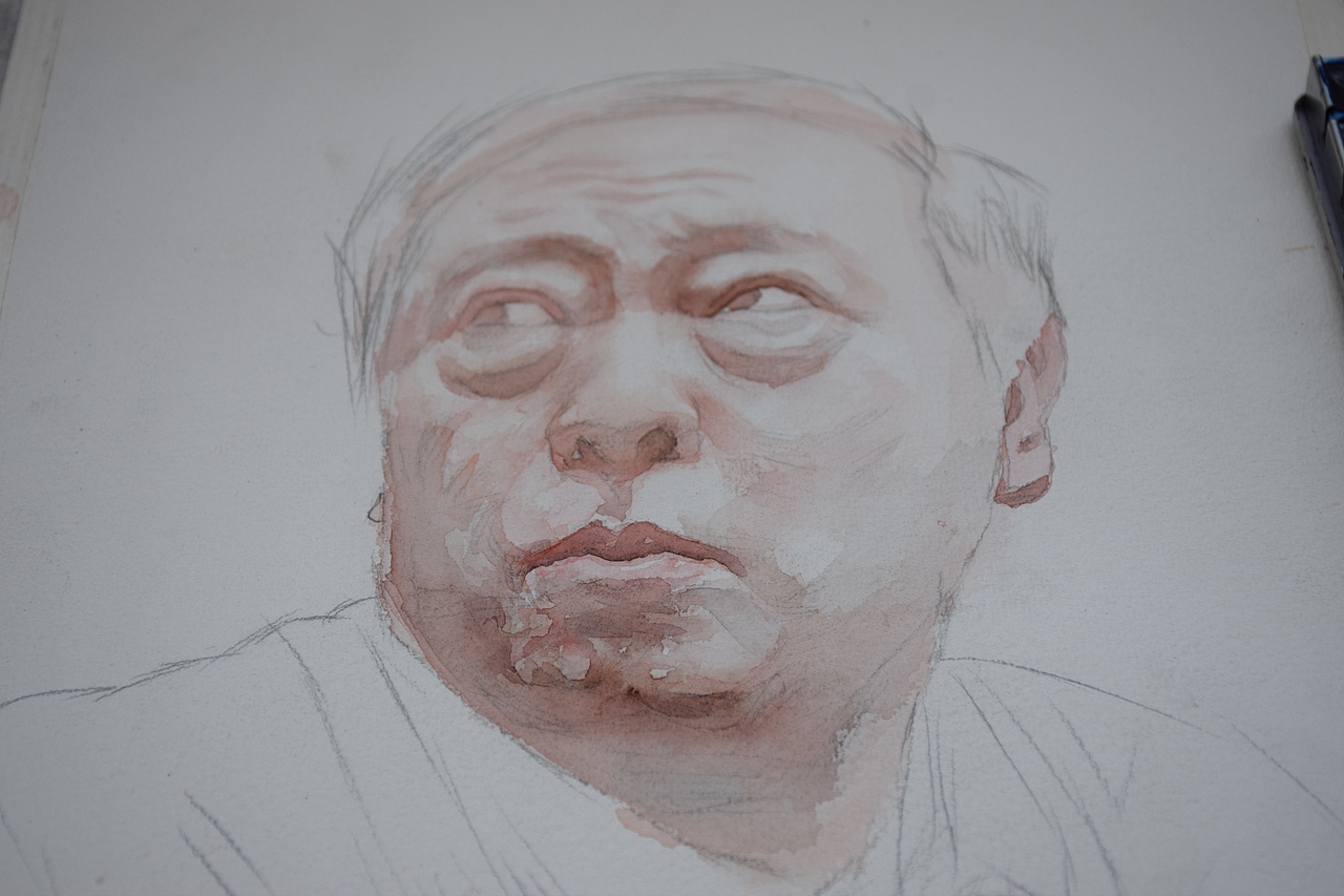 作爹，苏大强！水彩画（图ZMTUyMzg1MjU2） - 绘画 - 站酷设计师liubiao的水彩原创素材 - 站酷ZCOOL