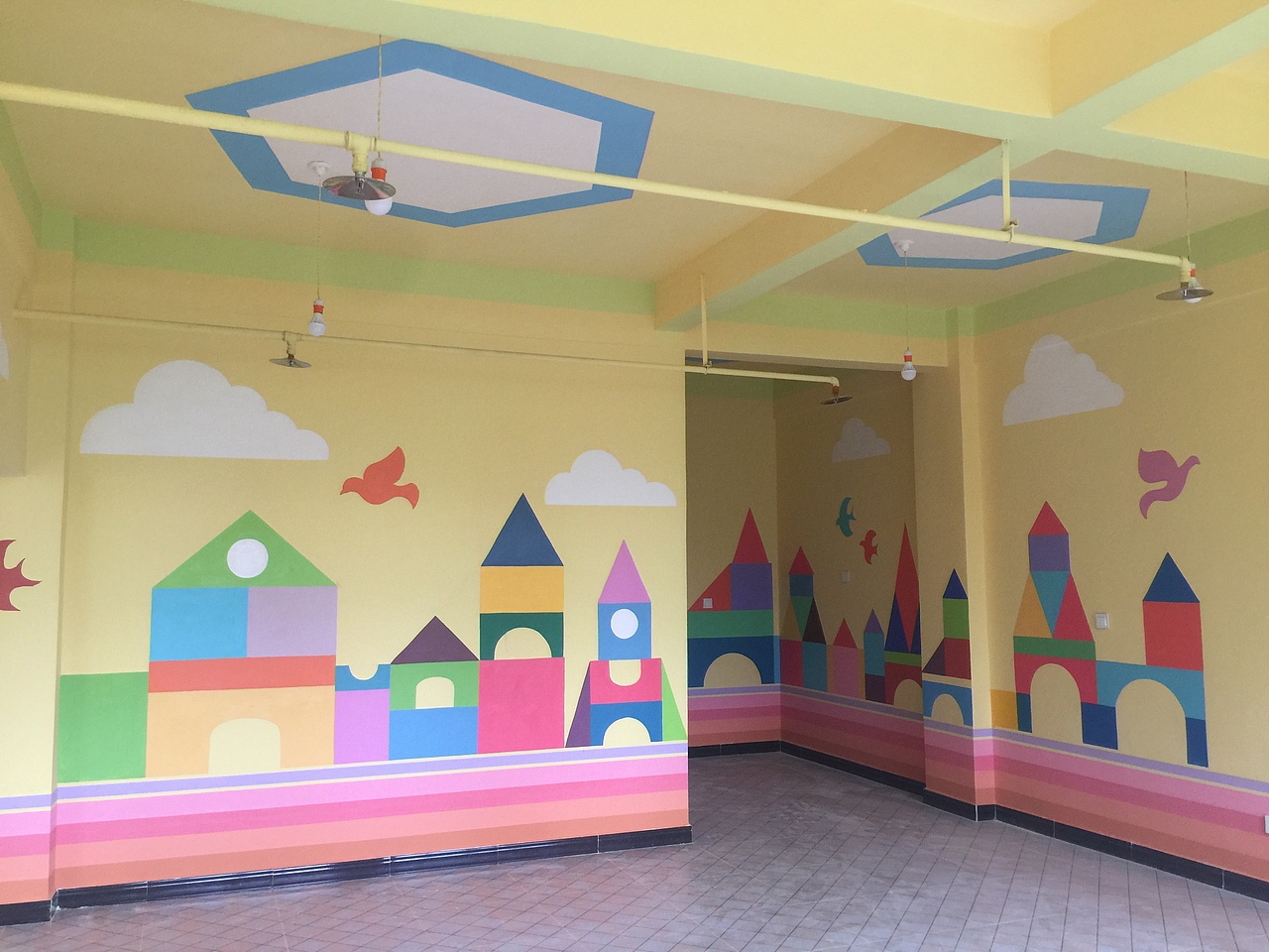 云南昆明幼儿园墙体彩绘手绘墙绘墙画—寻甸金源幼儿园（图ZMTkxMzI2NTA0） - 其他手工艺 - 站酷设计师云南锦泰彩绘原创素材 - 站酷ZCOOL