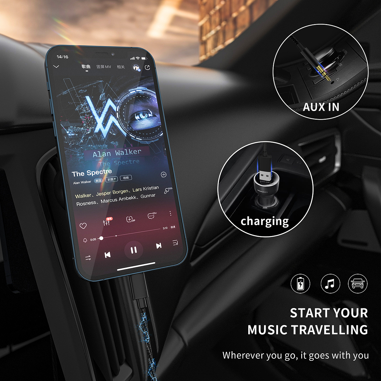 音频线亚马逊主图A+