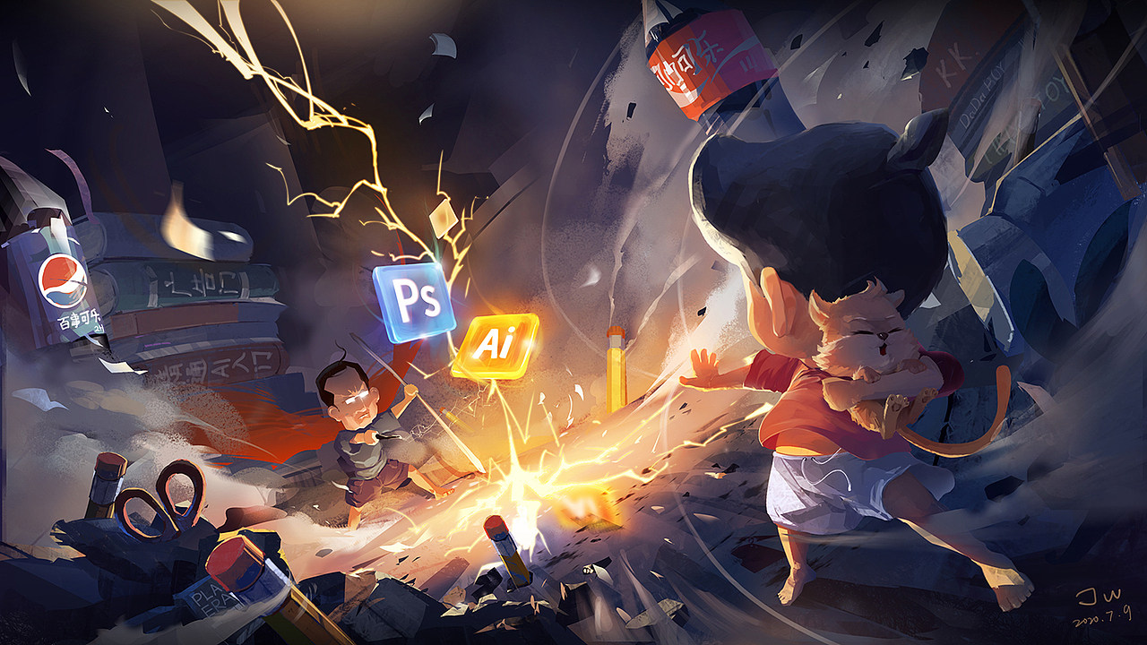 无限战争（图ZMjE2ODI0MDU2） - 创作习作 - 站酷设计师JaWang原创素材 - 站酷ZCOOL