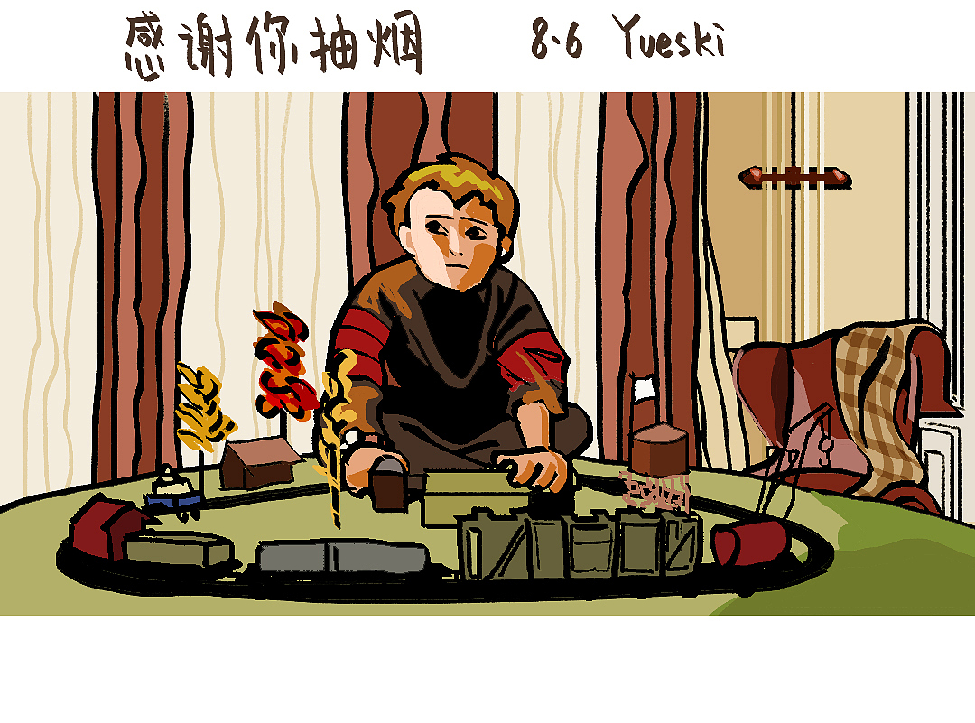 8月的电影截图日绘（临摹篇）（图ZMjMwMTI3NDcy） - 创作习作 - 站酷设计师椰小呆yveski原创素材 - 站酷ZCOOL