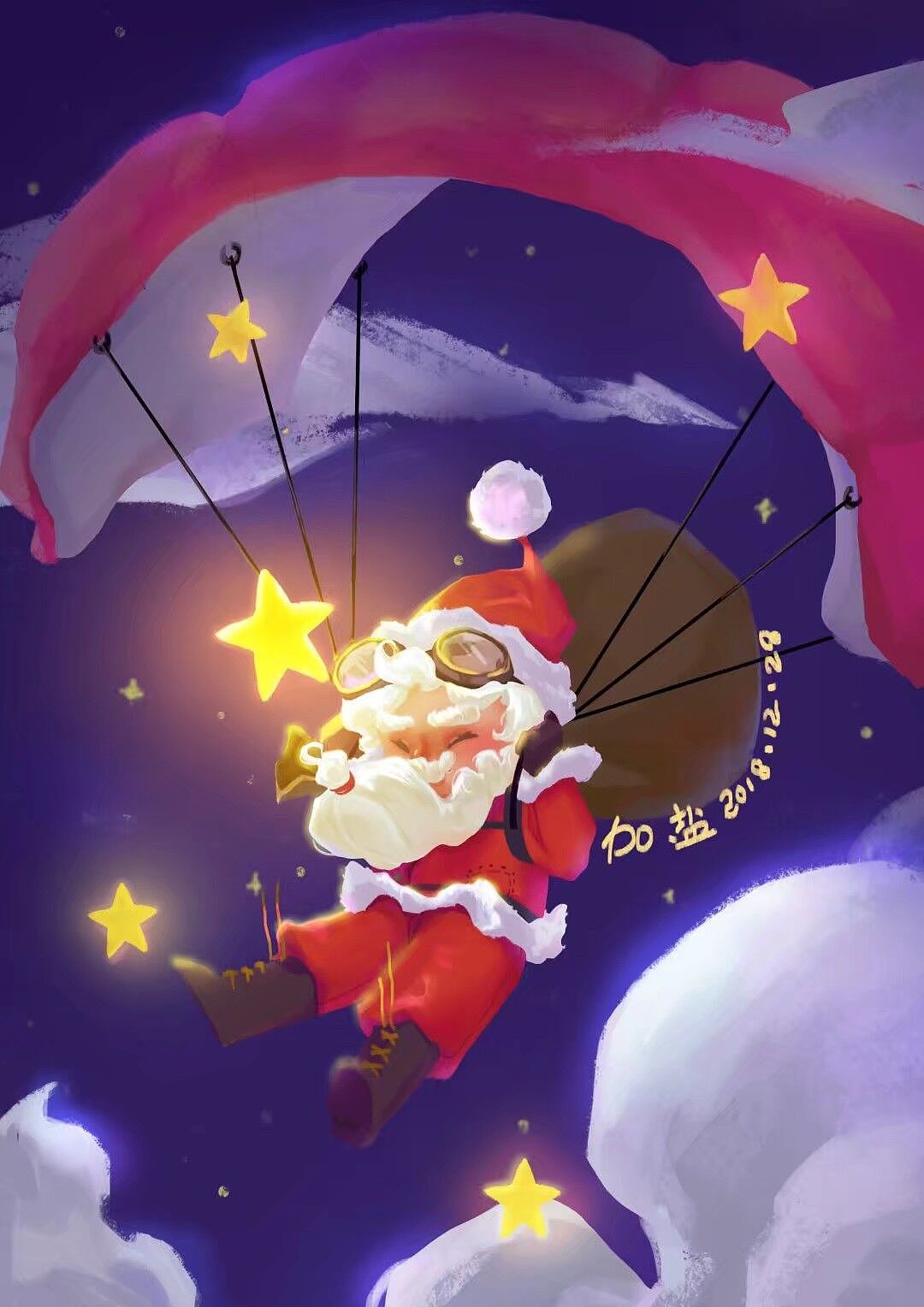 圣诞老人（图ZMTY5OTUwNDg4） - 儿童插画 - 站酷设计师黄加盐原创素材 - 站酷ZCOOL