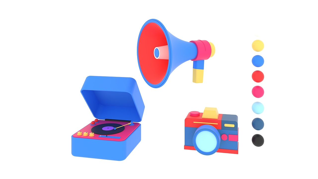 3D 小物件（图ZMjQ3Mzk5OTY4） - 产品 - 站酷设计师珊瑚虫子原创素材 - 站酷ZCOOL