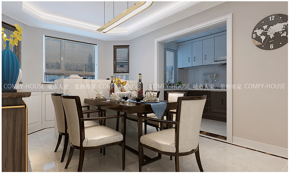 济南巴黎花园现代中式风格装修效果图（图ZMTg4MjE1Mjg4） - 家装设计 - 站酷设计师济南城市人家原创素材 - 站酷ZCOOL