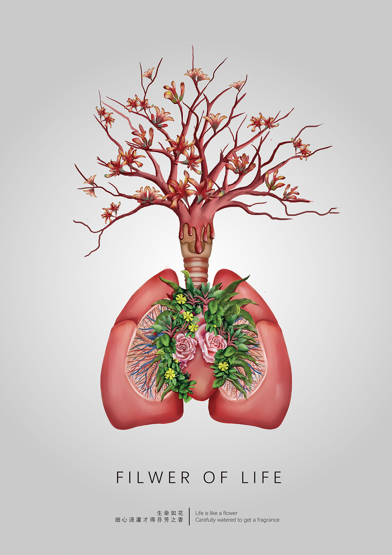 生命之花|插画|像素画|沐媛绘_原创作品-站酷zcool