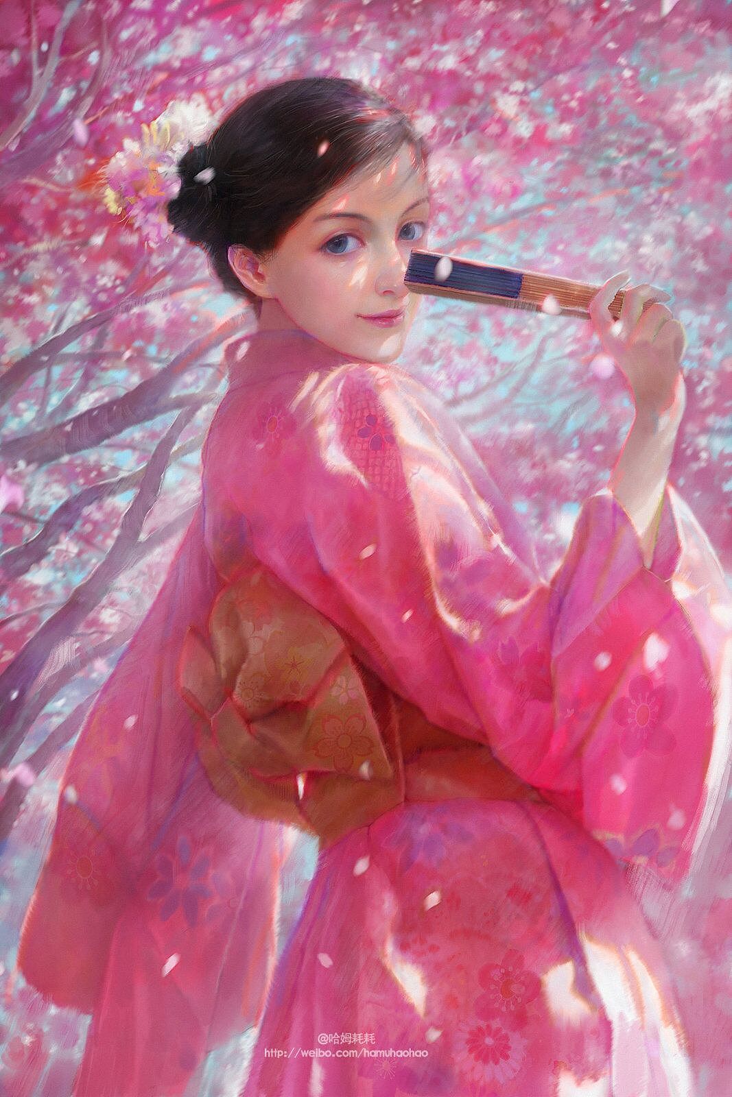 春之樱（图ZMjYxMTY1MDAw） - 商业插画 - 站酷设计师哈姆耗耗原创素材 - 站酷ZCOOL