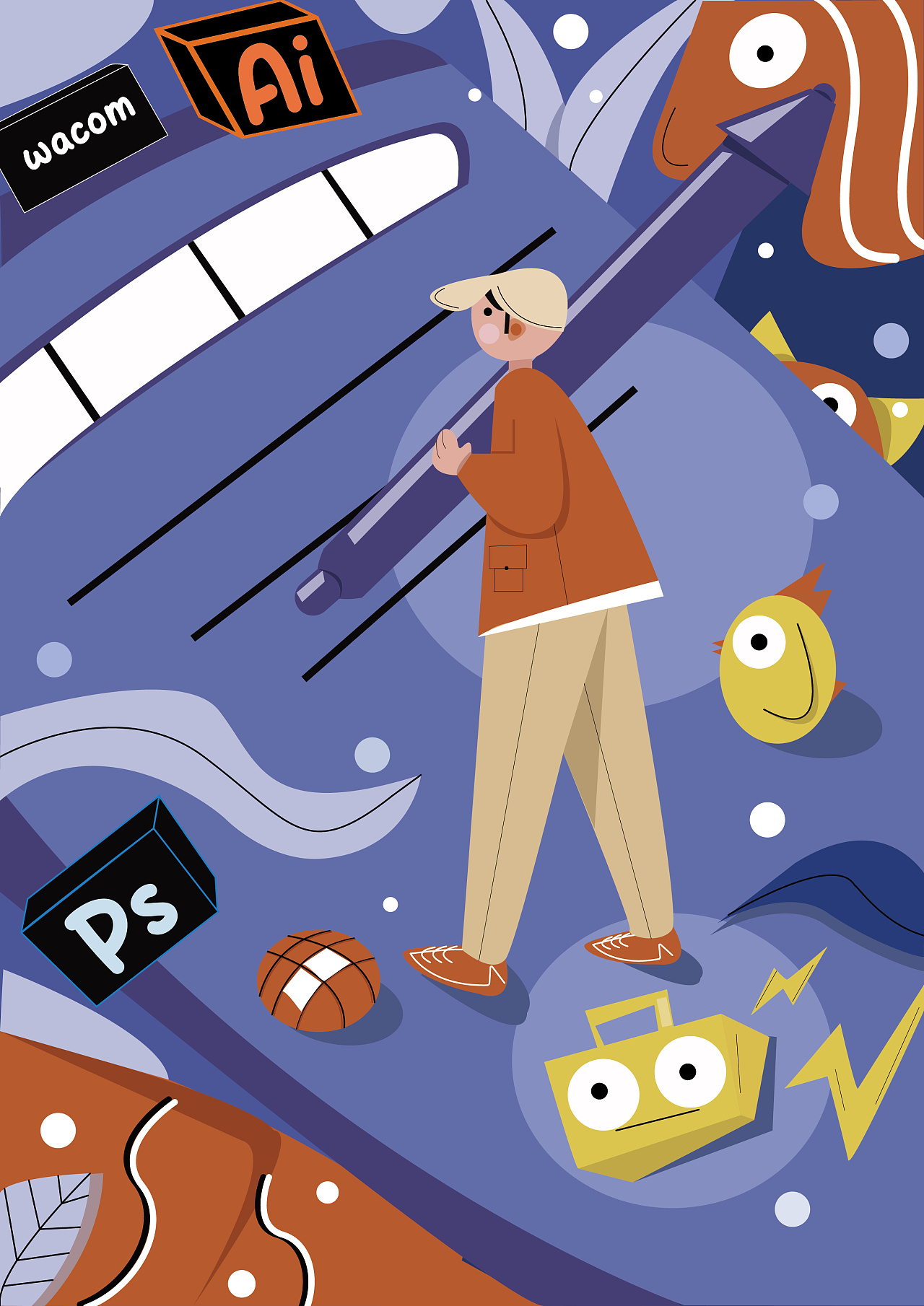 运营插画|插画|商业插画|加个句号 - 原创作品 - 站酷 (zcool)