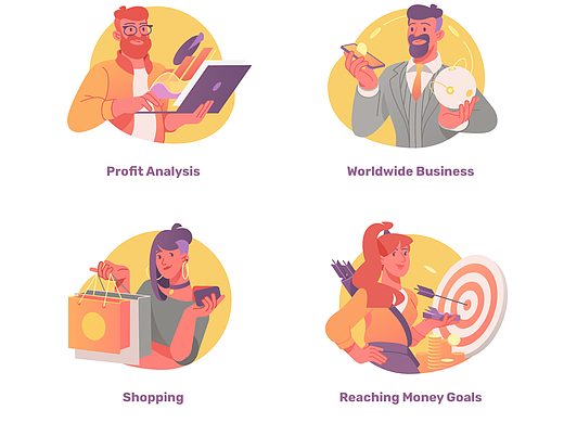 Financial Character Illustration Pack