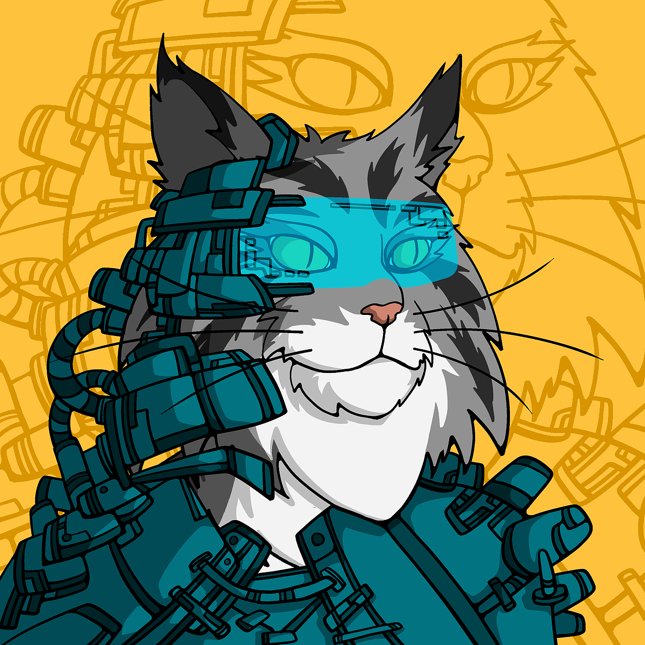 举报1分享原创作品插画创作习作缅因猫nft头像可闹好了《东方鬼怪》