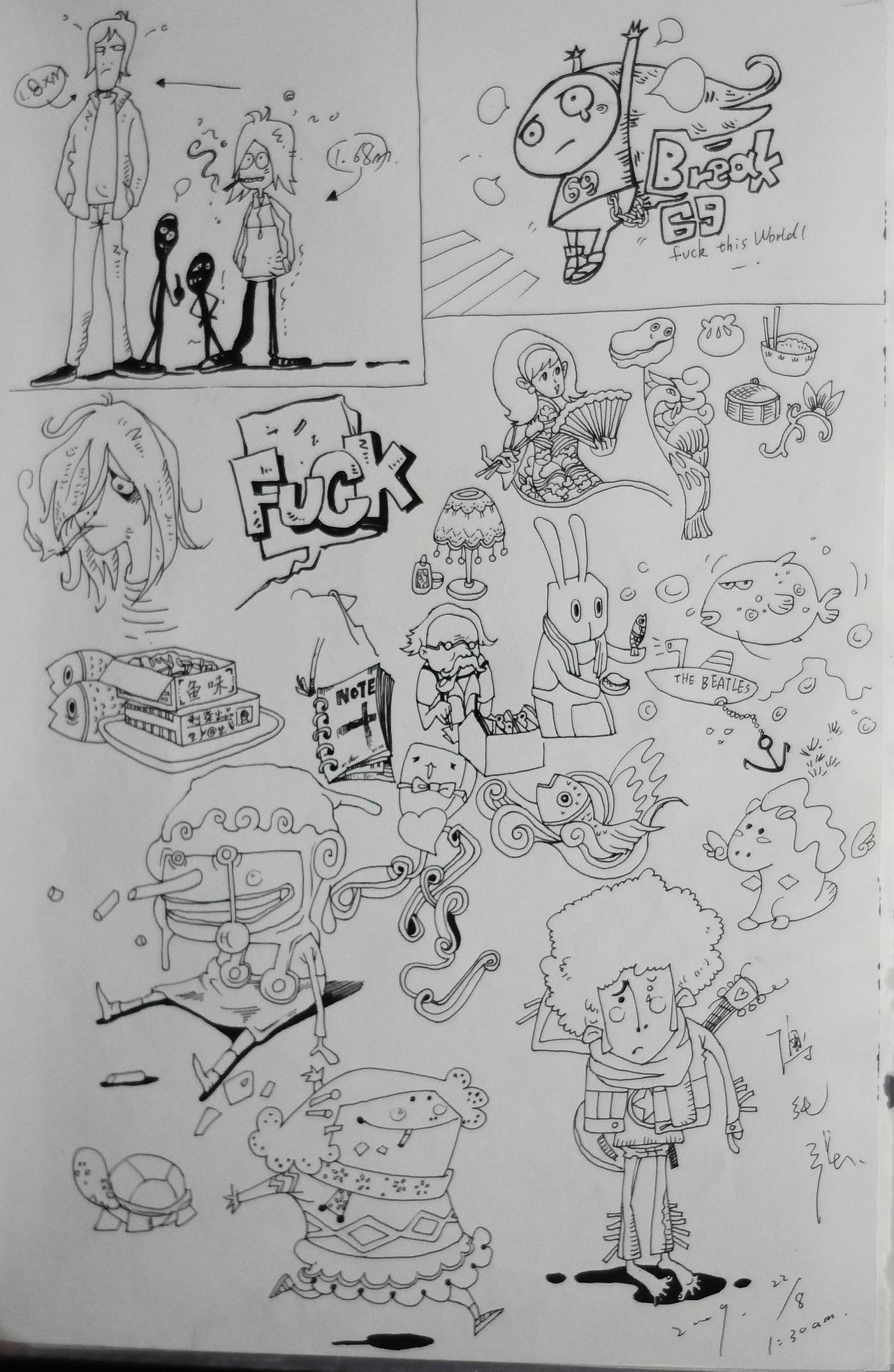 我的创意速写(图ZMTY4Njc4MTY=) - 绘画 - 站酷设计师傅淳强画者之旅原创素材 - 站酷ZCOOL