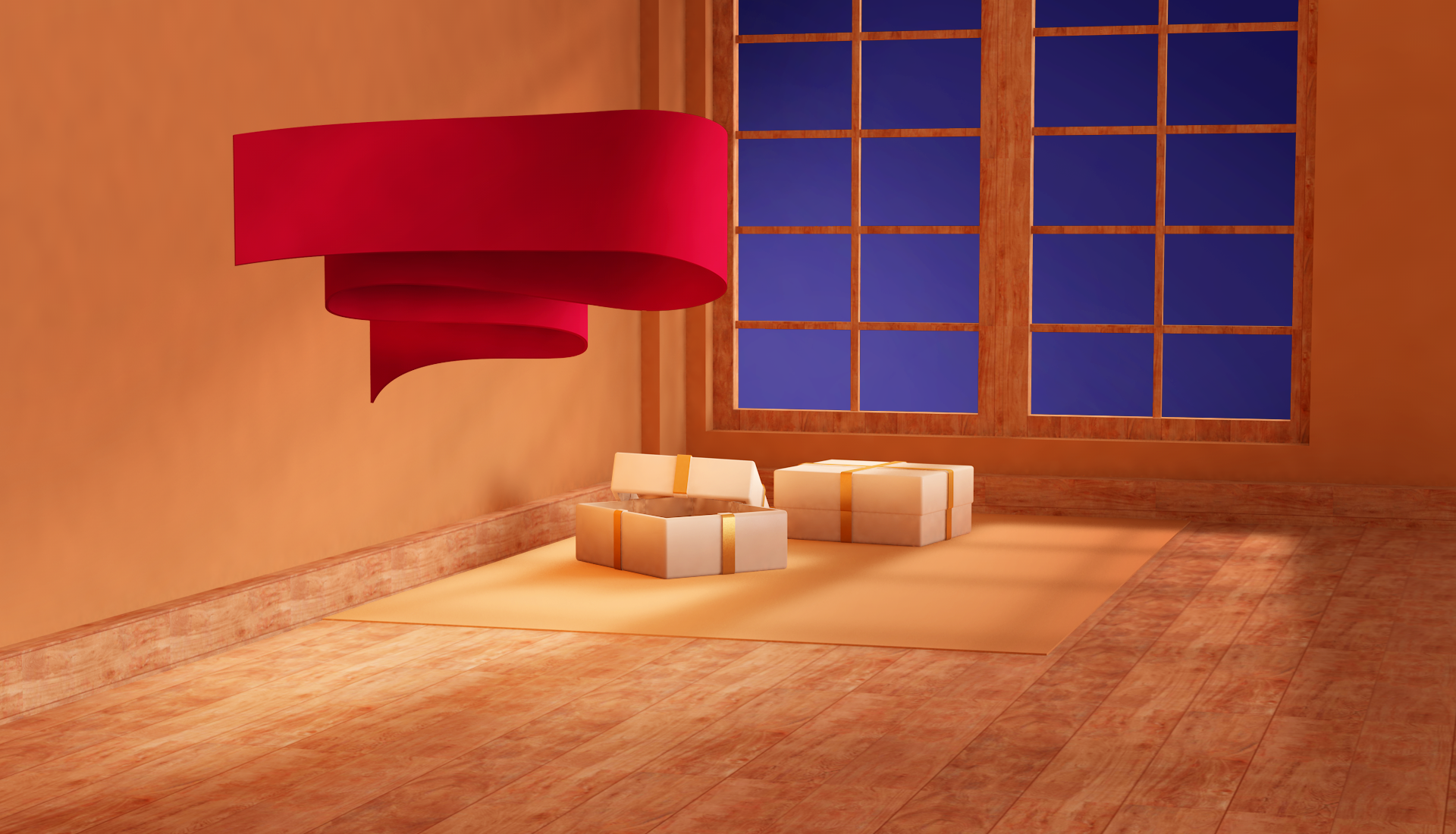 c4d电商3d场景三维立体设计作品