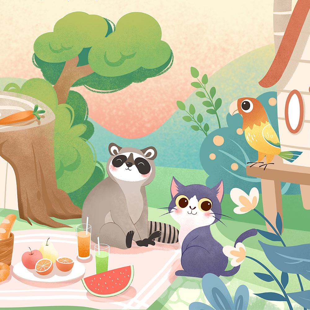 树屋下的小野餐