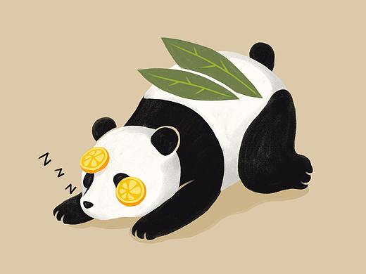 蒸汽睡眠眼罩插画设计