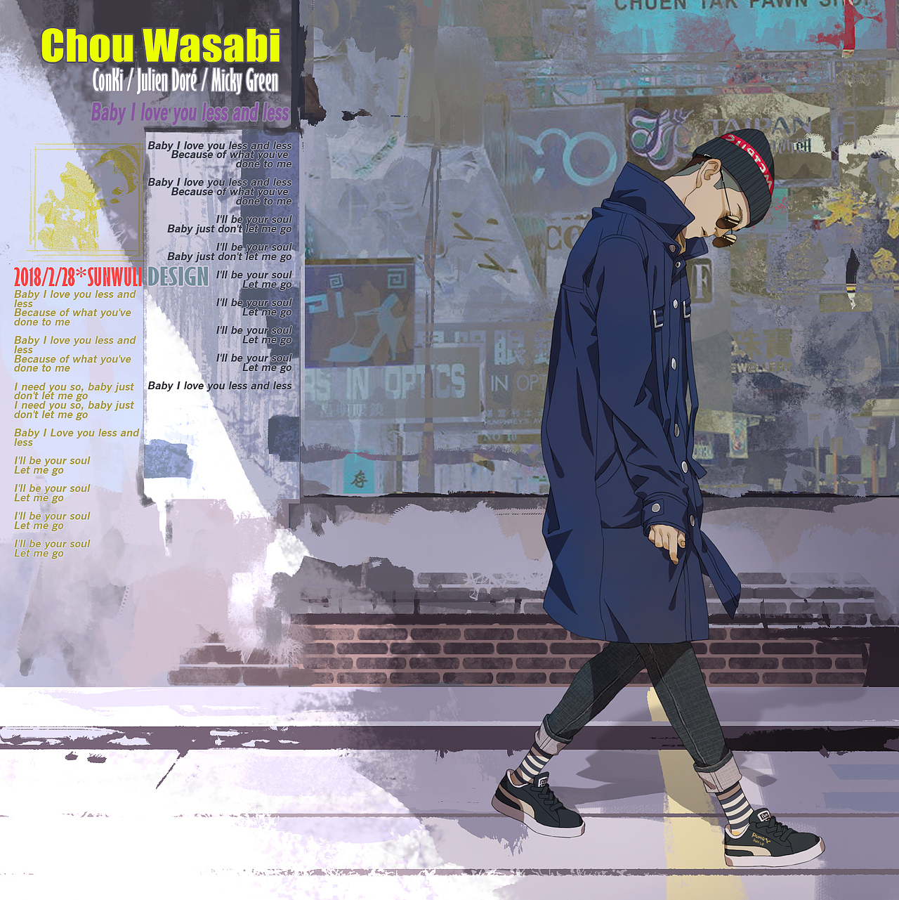 抽空画自己（三更）（图ZMTA2NzIxMjM2） - 艺术插画 - 站酷设计师孙无力原创素材 - 站酷ZCOOL