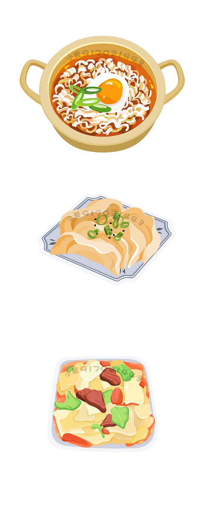 面食（图ZMTI0MTE4NDA0） - 艺术插画 - 站酷设计师jinying123321原创素材 - 站酷ZCOOL