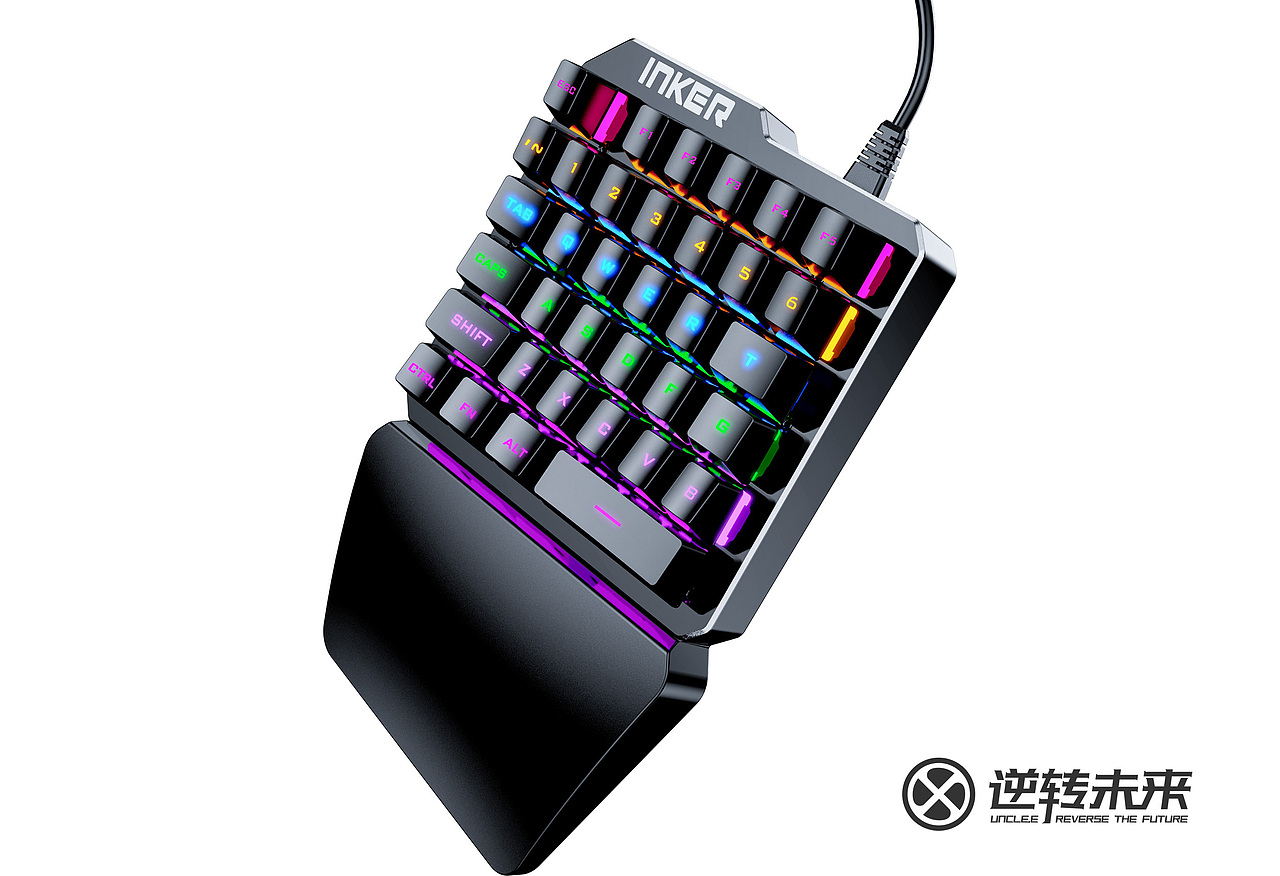 游戏键盘keyshot渲染（图ZMTYwNjE5MjYw） - 电子产品 - 站酷设计师小楼一夜听雨原创素材 - 站酷ZCOOL