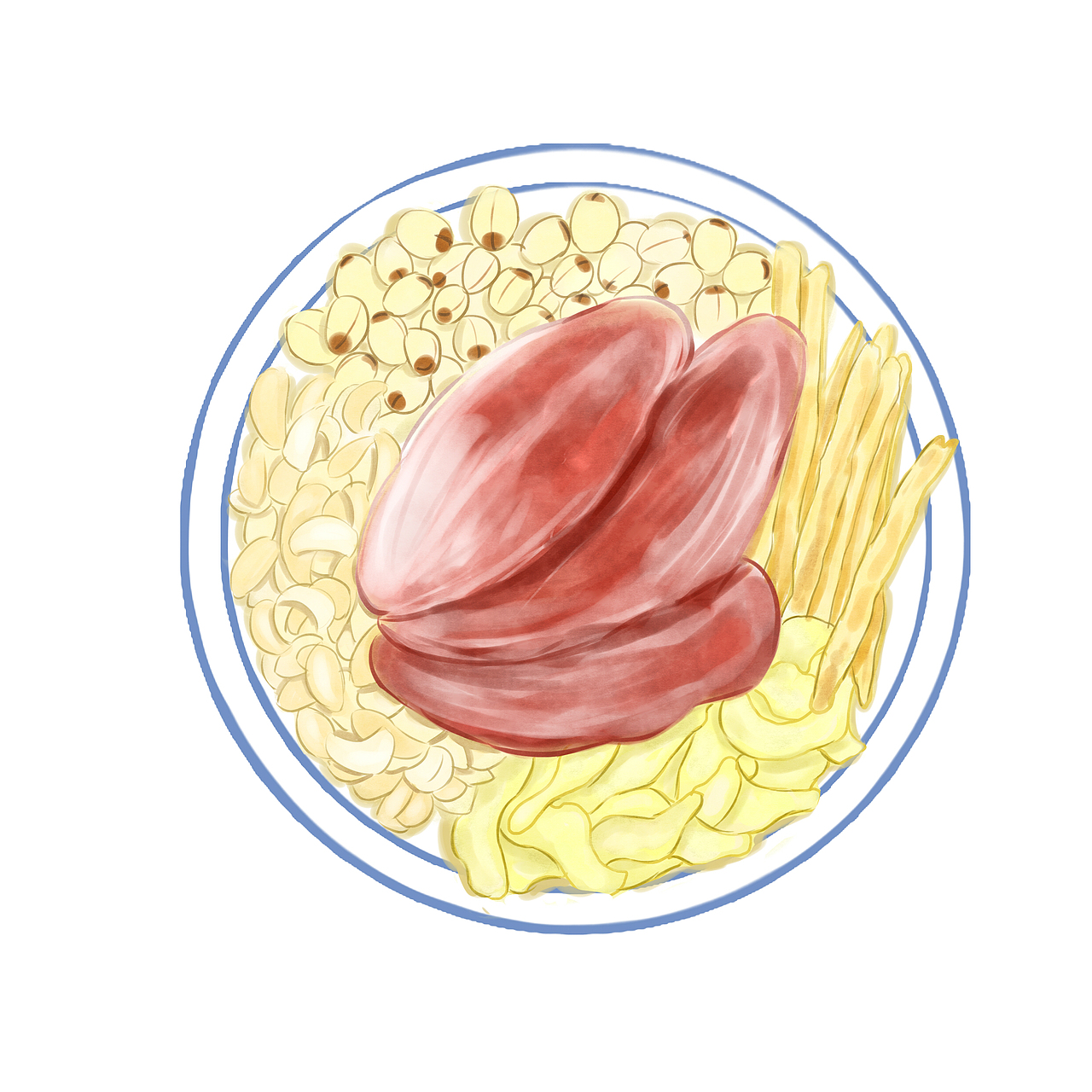 手绘汤疗食材|插画|商业插画|ceibaj_原创作品-站酷zcool