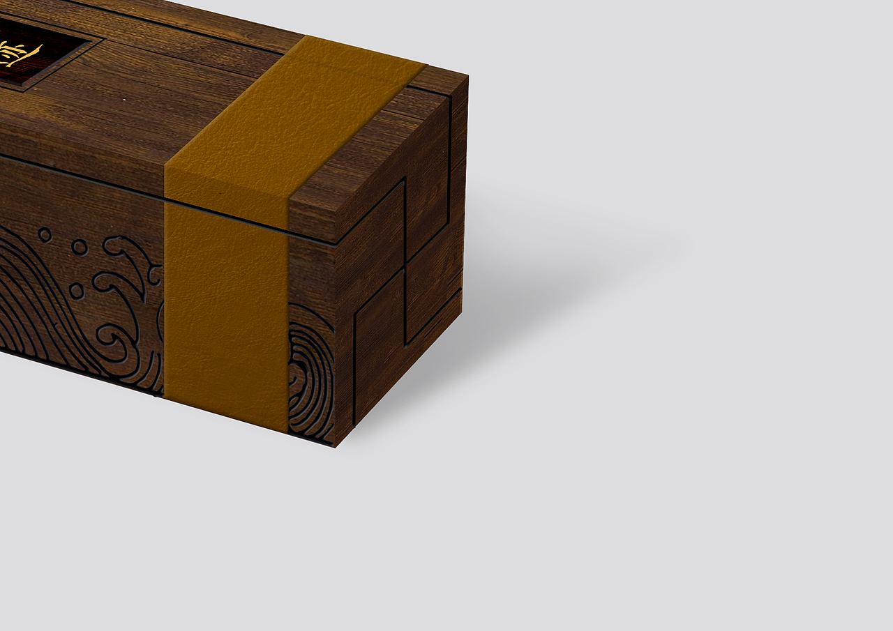 元赵松雪书心经真迹精装木盒设计