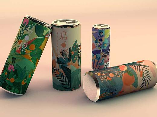 脐橙插画包装