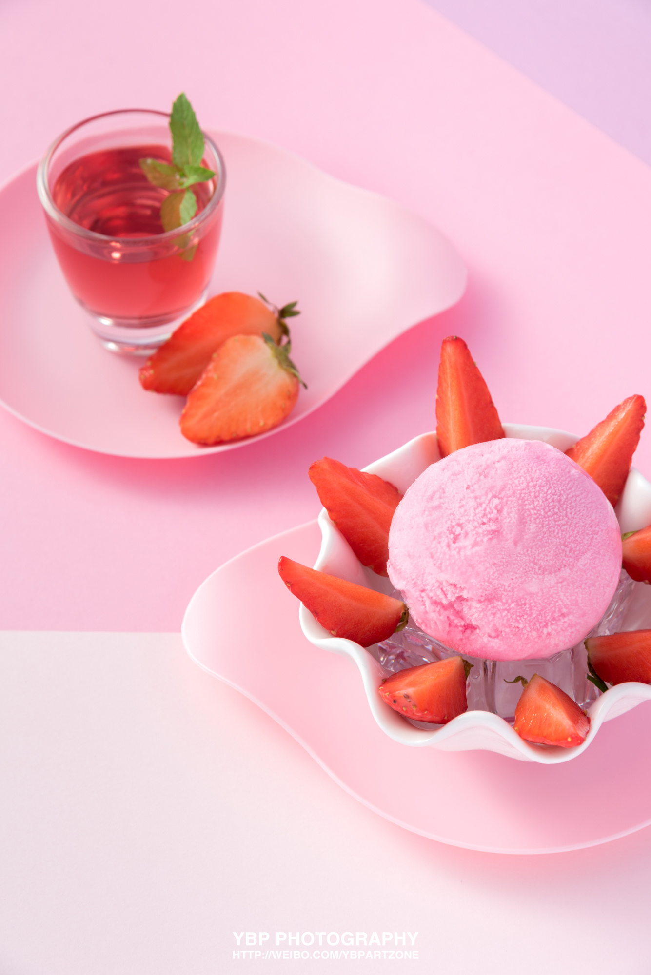 美食摄影 | 草莓味雪糕 x hoking