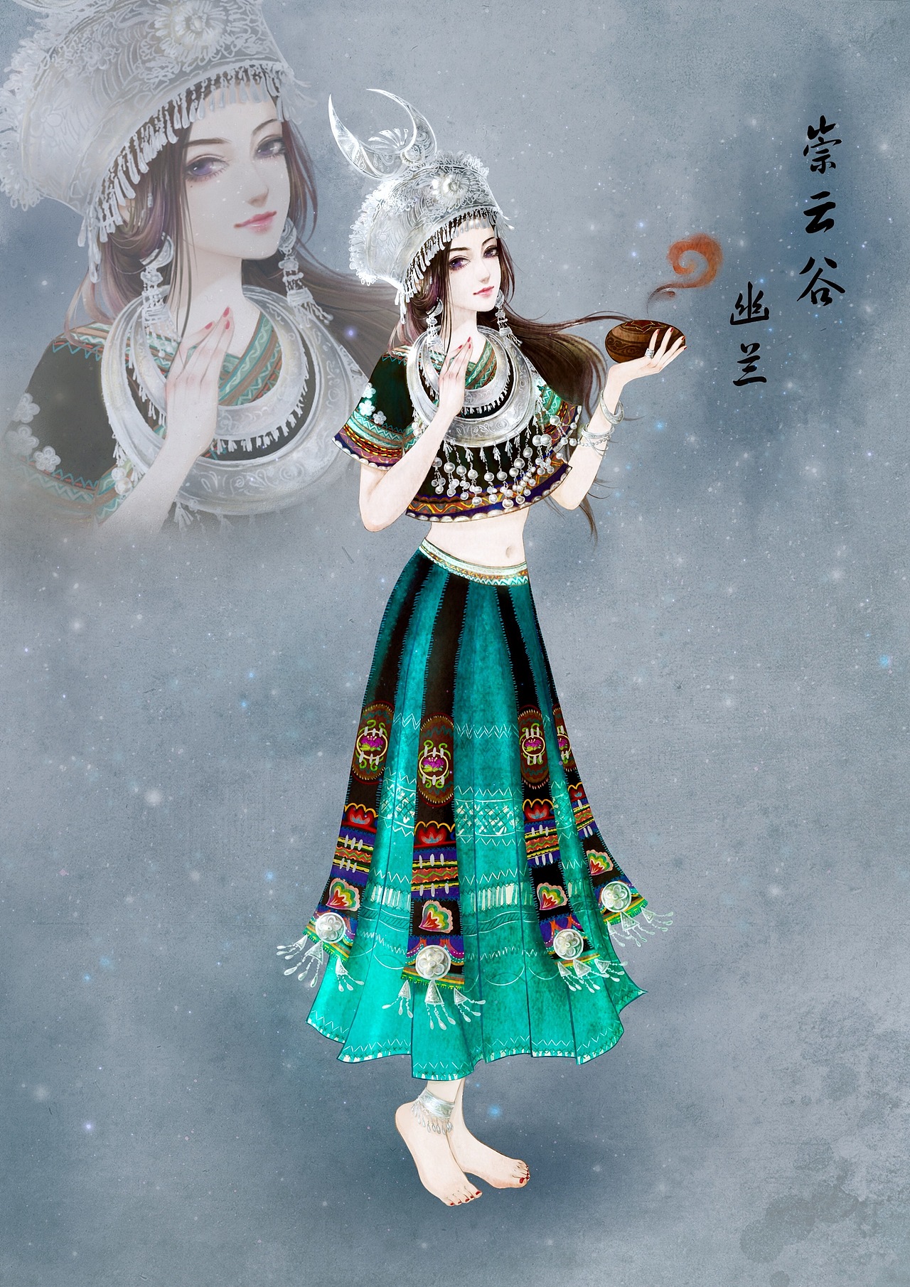 古风人设插画和Q版（图ZOTQwODIyNjA=） - 创作习作 - 站酷设计师一只蜉蝣原创素材 - 站酷ZCOOL