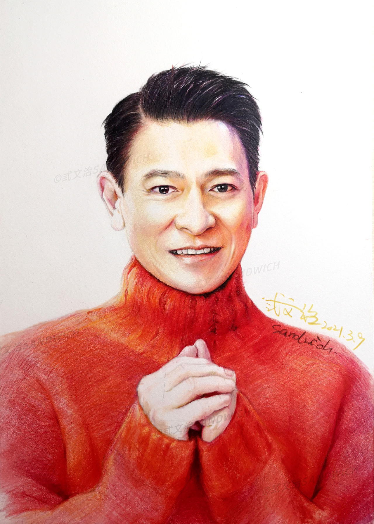 彩铅刘德华弎文治