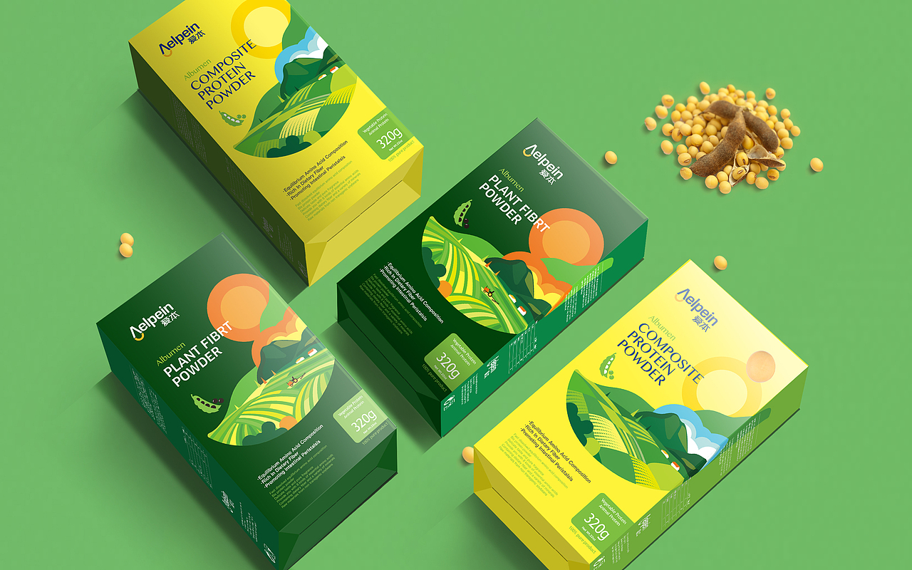 爱本蛋白粉产品包装设计