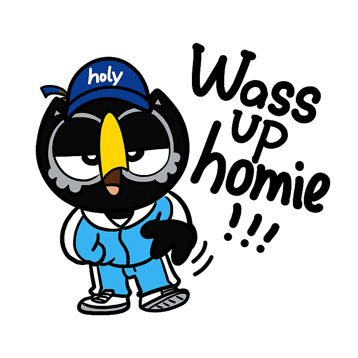 HolyBird嘻哈表情！（图ZODgzOTQ1MzY=） - 网络表情 - 站酷设计师佐拉Zola原创素材 - 站酷ZCOOL