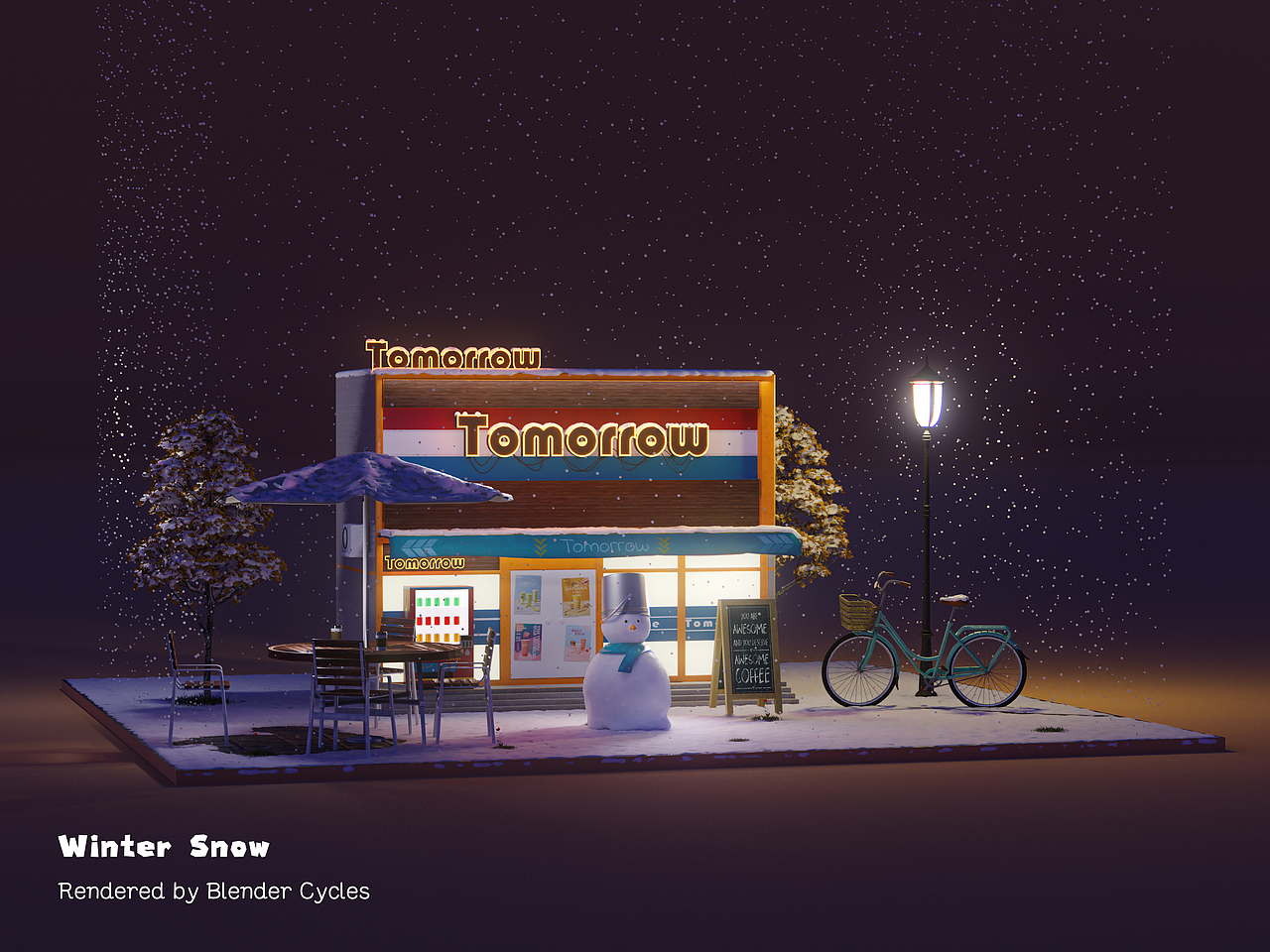 Blender / C4D 场景小练习