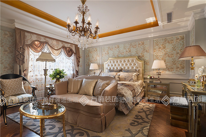 沈阳爱林整装简美古典电视墙装修效果图大全