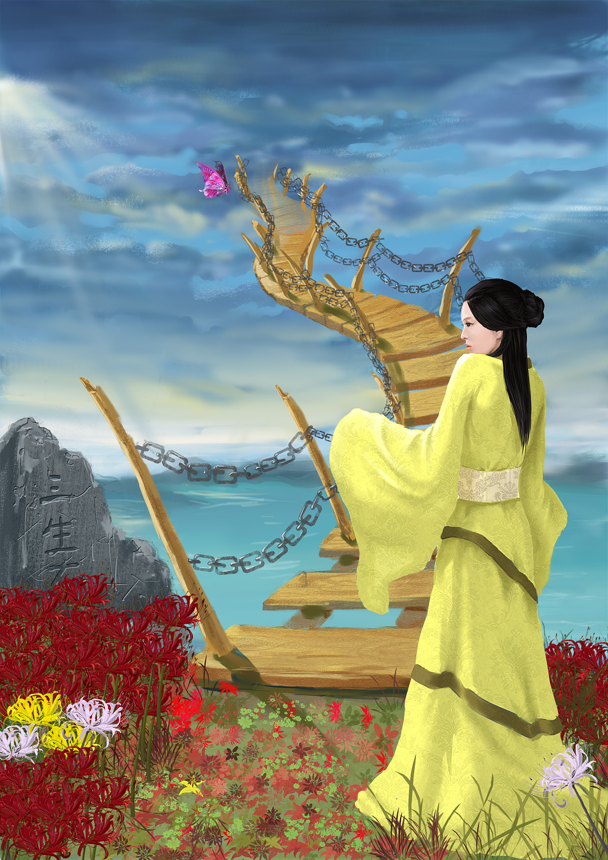 彼岸花系列作品（图ZOTk2NDczMg==） - 创作习作 - 站酷设计师嘟嘟dy原创素材 - 站酷ZCOOL