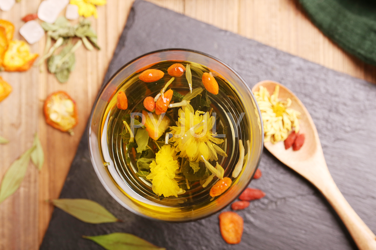 金銀花菊花茶（圖ZMTI4NzczNjQ4） - 產(chǎn)品攝影 - 站酷設(shè)計(jì)師七月photo原創(chuàng)素材 - 站酷ZCOOL