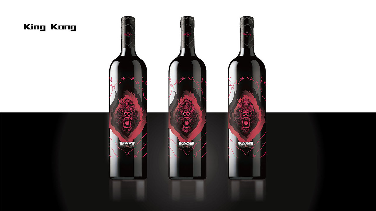 插画/一些酒标设计