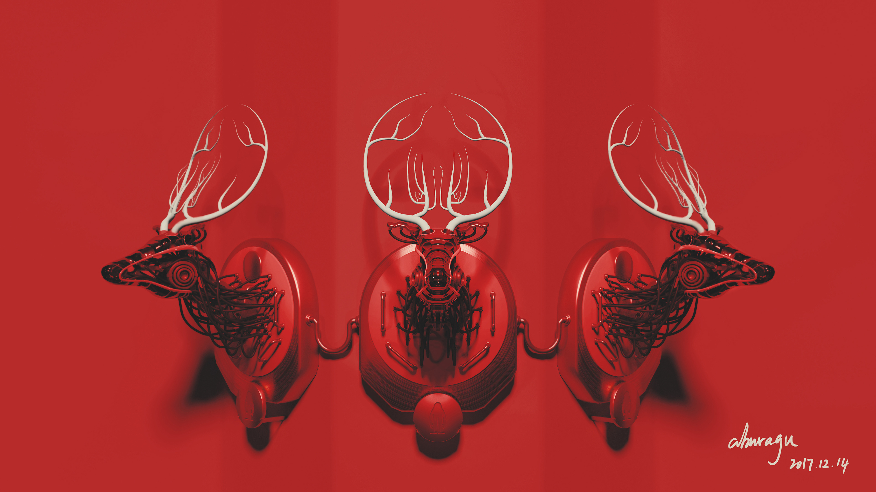 蕉内圣诞机械鹿设计