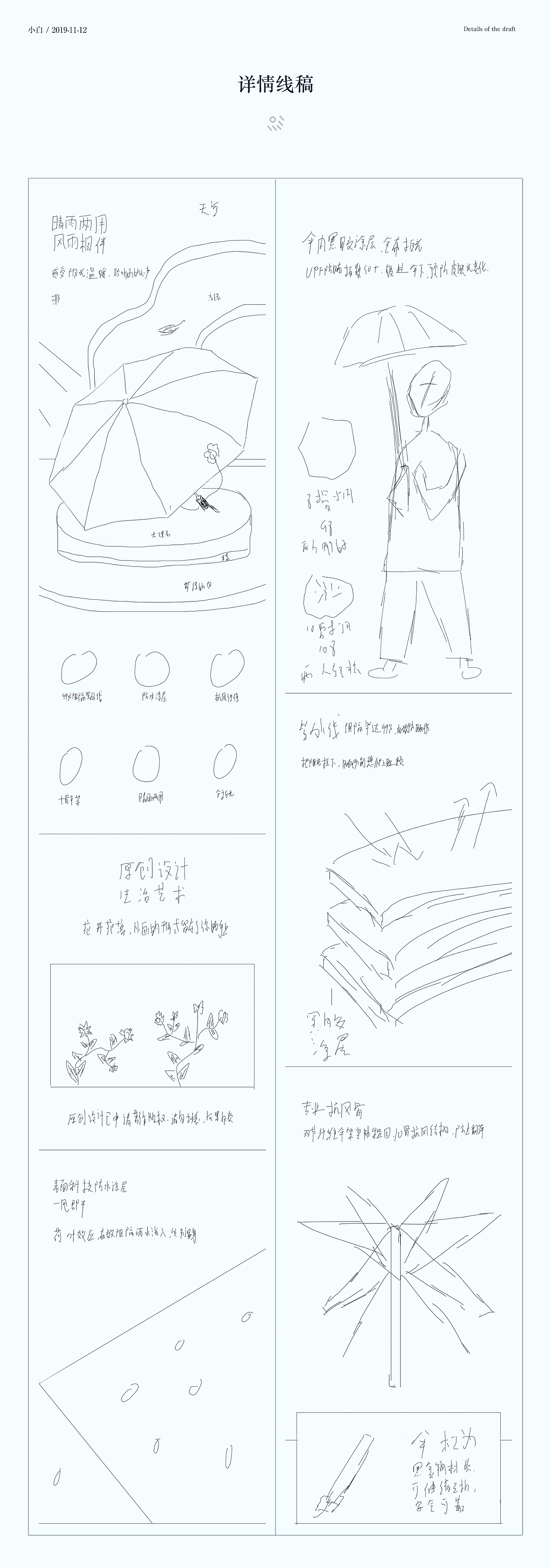 雨伞详情页视觉升级（图ZMTg0NzcxNTcy） - 电商 - 站酷设计师小白电商设计师原创素材 - 站酷ZCOOL