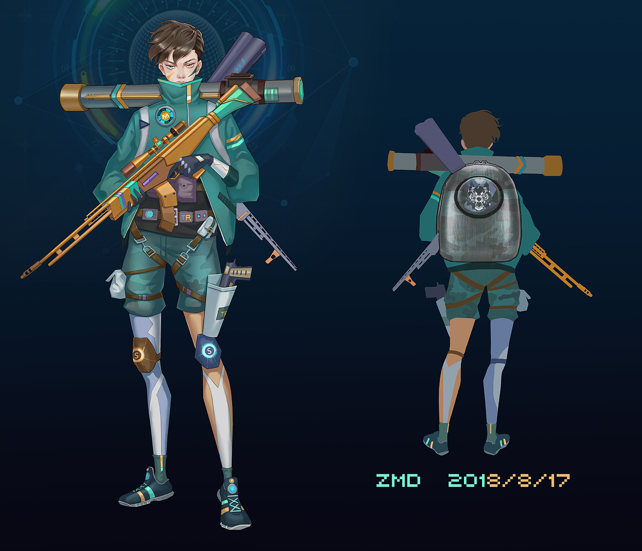 七夕快乐（图ZMTI1NTUwODA4） - 游戏原画 - 站酷设计师ZMD梦蝶原创素材 - 站酷ZCOOL