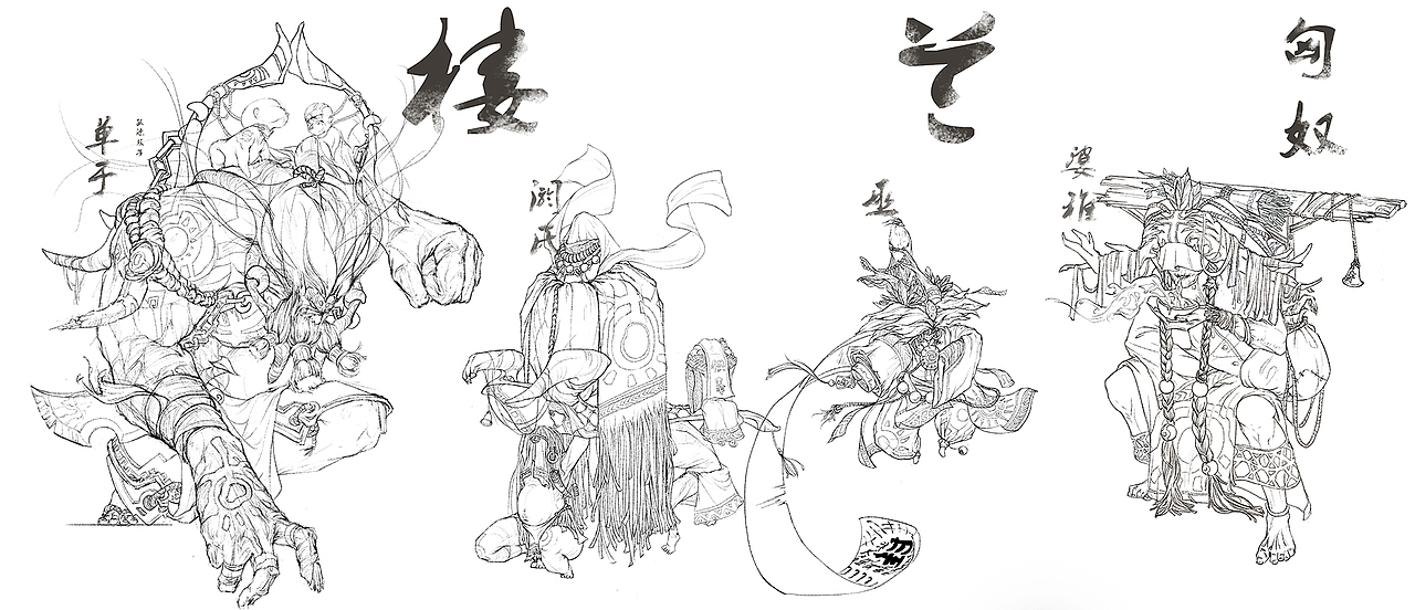 《楼兰》主题系列角色设定 — 2019年作品集（图ZMTkxMjI5MzY4） - 概念设定 - 站酷设计师XRCG学院原创素材 - 站酷ZCOOL